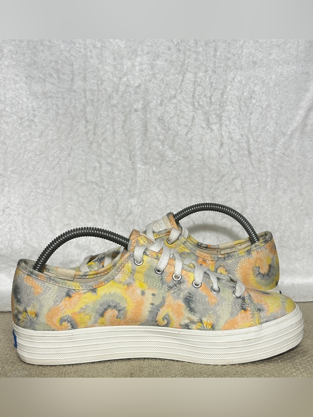 Keds Women's Triple Kick Tie Dye Canvas Platform Fashion Sneakers Shoes SZ US 7 - Picture 6 of 11